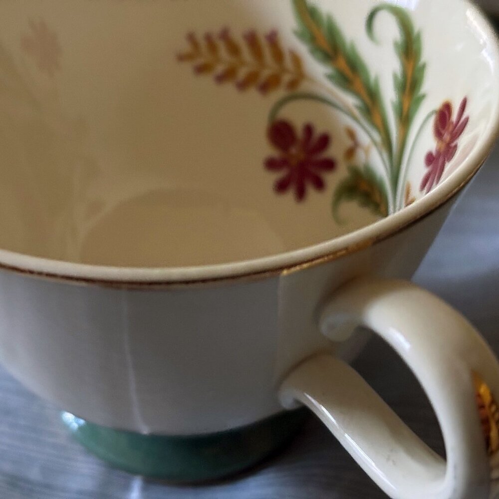 ☕ **Vintage Homer Laughlin “Cavalier Eggshell” Coffee/Tea Cups | Set of 5